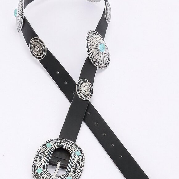Multi Metal Vintage Pu Belt main image 6